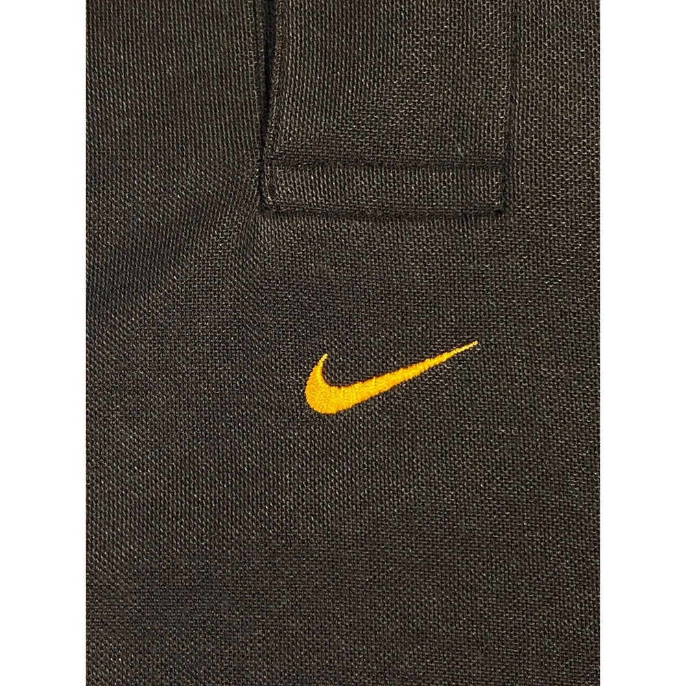 VINTAGE nike 90'S PITTSBURGH STEELERS Black Yellow Short Sleeve M Polo EMBROIDER - Picture 7 of 11